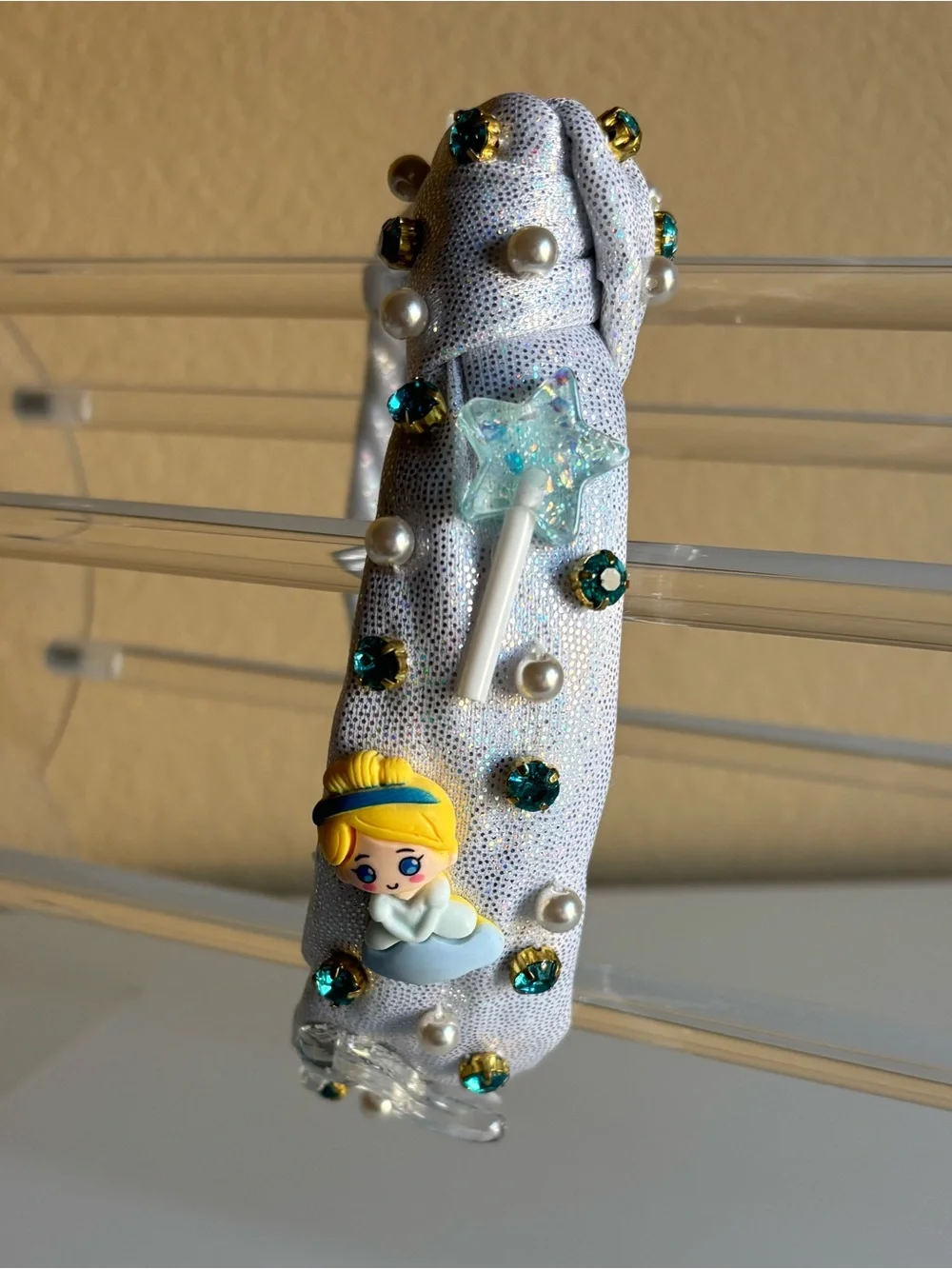 Poppyland Blue and Silver Sparkle Princess Headband